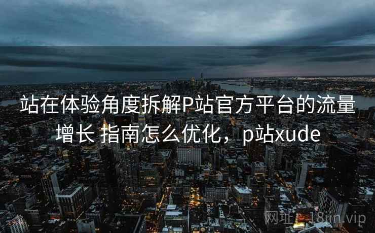站在体验角度拆解P站官方平台的流量增长 指南怎么优化，p站xude