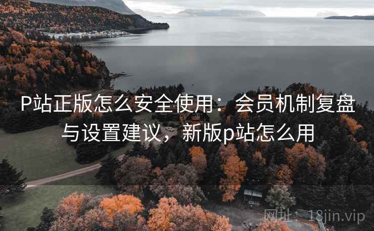 P站正版怎么安全使用：会员机制复盘与设置建议，新版p站怎么用