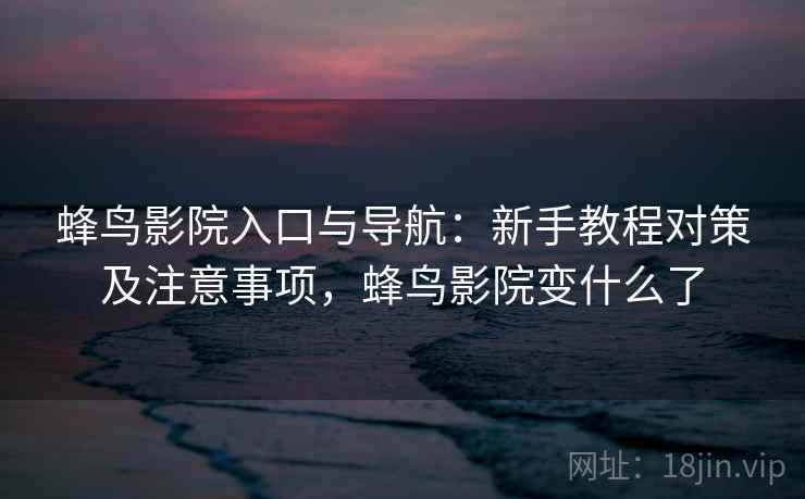 蜂鸟影院入口与导航：新手教程对策及注意事项，蜂鸟影院变什么了