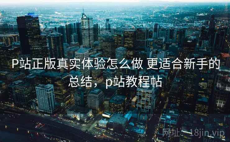 P站正版真实体验怎么做 更适合新手的总结，p站教程帖