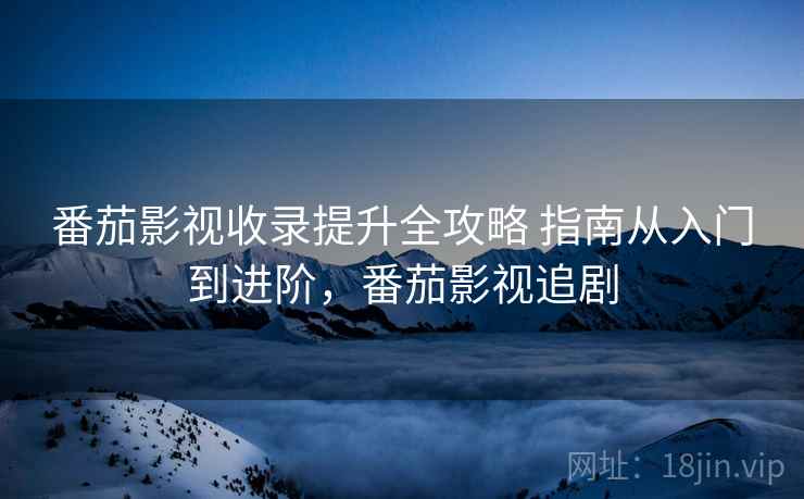 番茄影视收录提升全攻略 指南从入门到进阶，番茄影视追剧