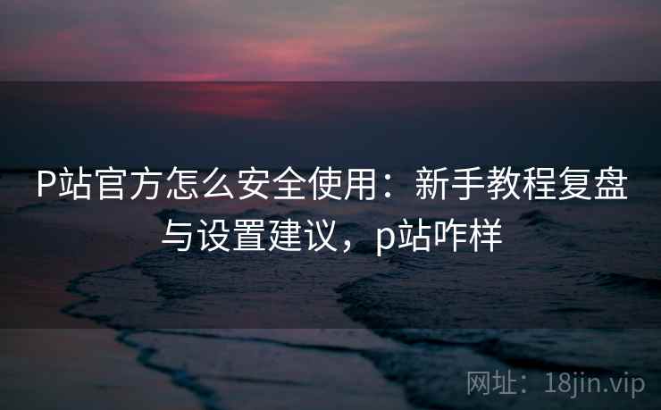P站官方怎么安全使用：新手教程复盘与设置建议，p站咋样