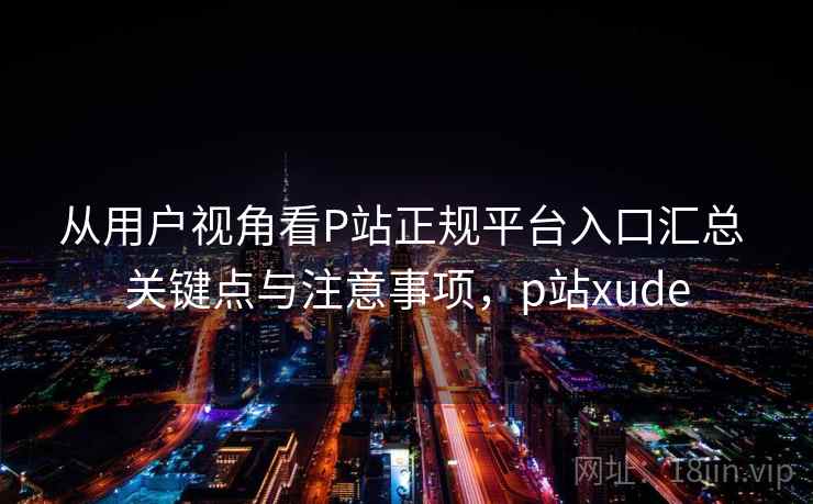 从用户视角看P站正规平台入口汇总 关键点与注意事项，p站xude